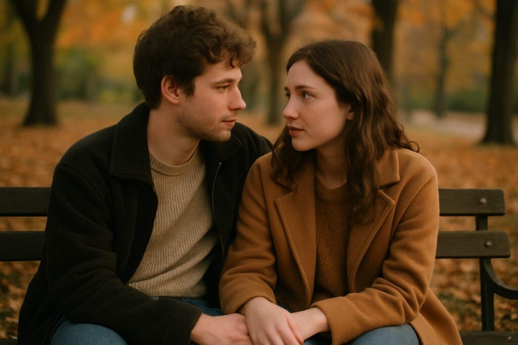Authentic couple sharing a heartfelt moment, representing the meaning of true love in real life.